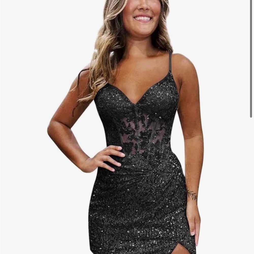 Elegant Black Lace Dress